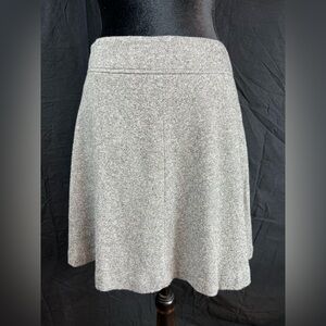 LOFT Gray Heathered Super Soft A-Line Skater Skirt | Size 4 | NWT